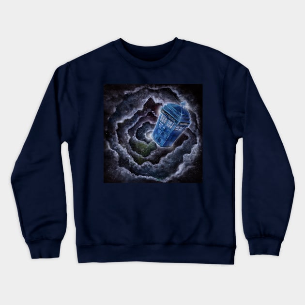 Wibbly Wobbly Timey Wimey Crewneck Sweatshirt by selandrian